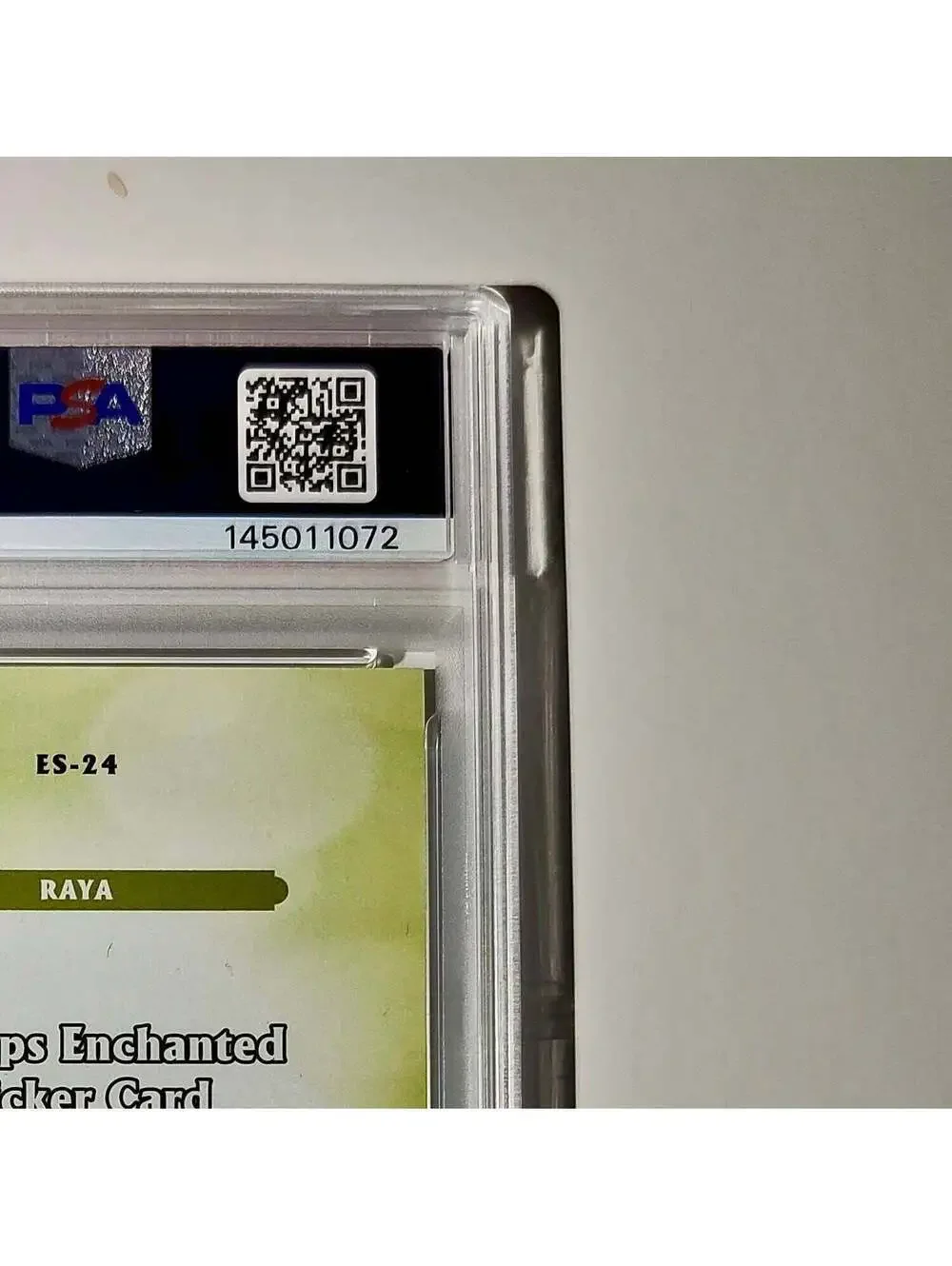 Raya 2025 Topps Disney #ES-24 Enchanted Sticker Card PSA 9